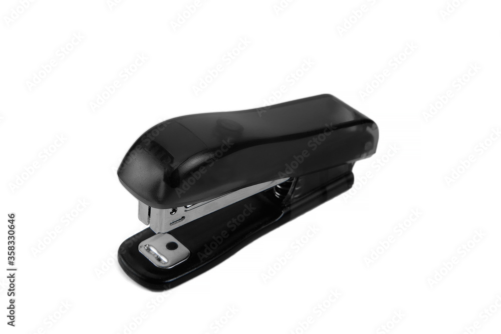 Black professional stapler isolated on white background Black professional stapler isolated on white background