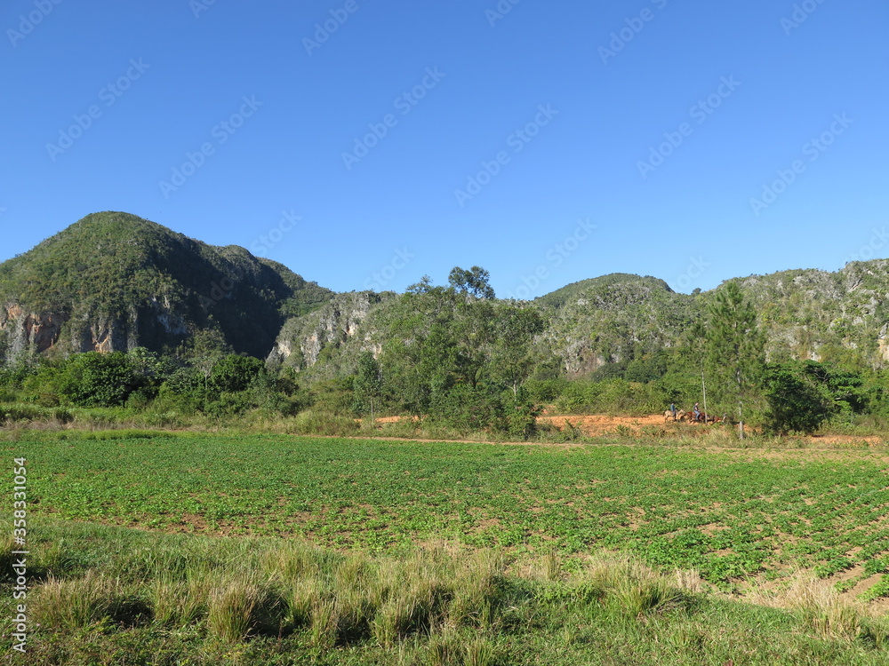 mountains in the Valley of Vinales, Cuba, November