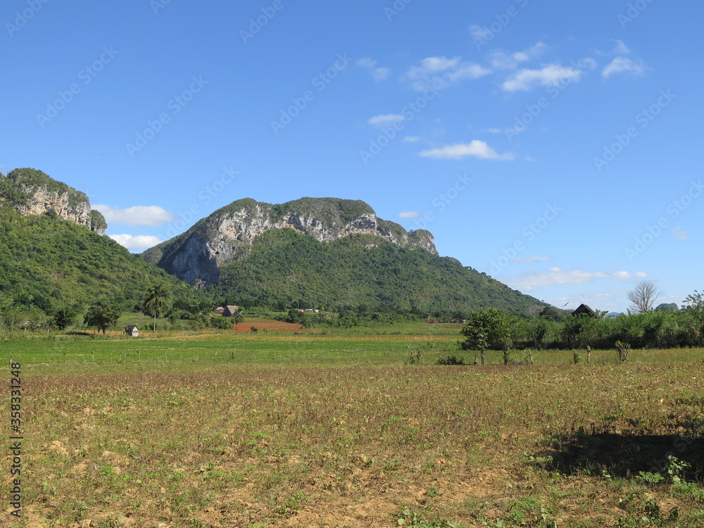 mountains in the Valley of Vinales, Cuba, November