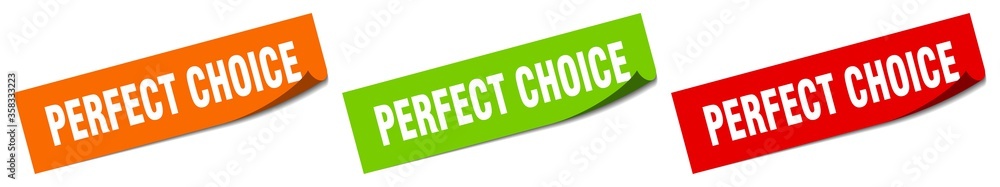 Fototapeta premium perfect choice sticker. perfect choice square isolated sign. perfect choice label