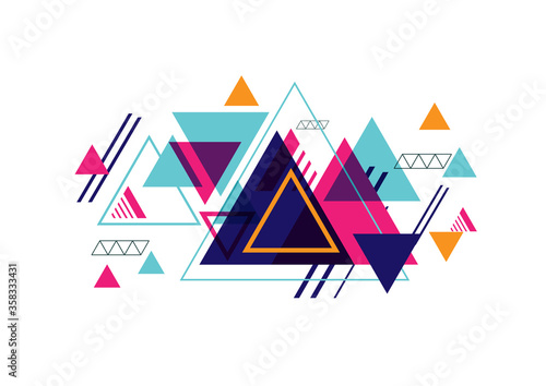 geometric triangle abstract background