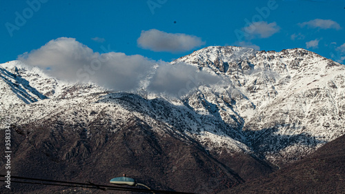 swiss mountain in the winter