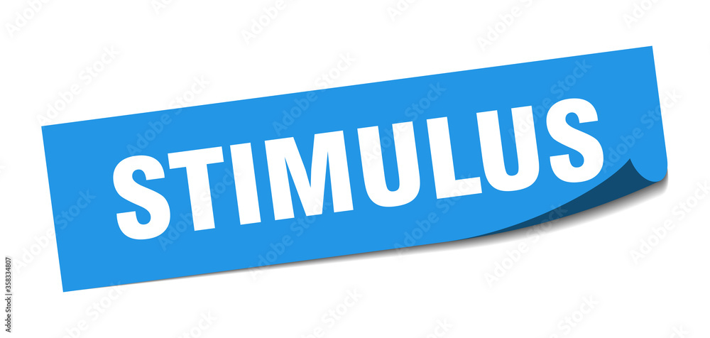 stimulus sticker. stimulus square isolated sign. stimulus label