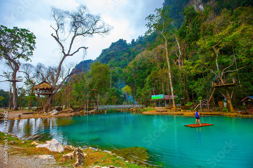 Blue lagoon, Vang Vieng, Laos