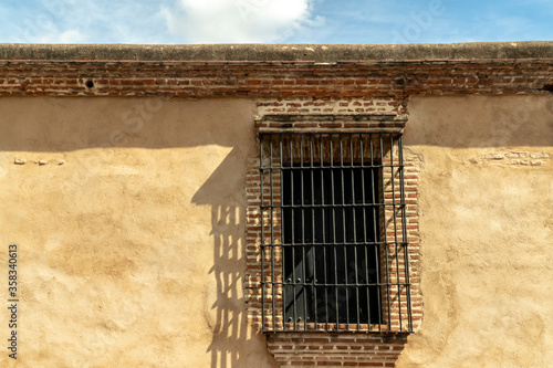 Dominican Republic, November 28, 2019: Colonial window in Santo Domingo photo