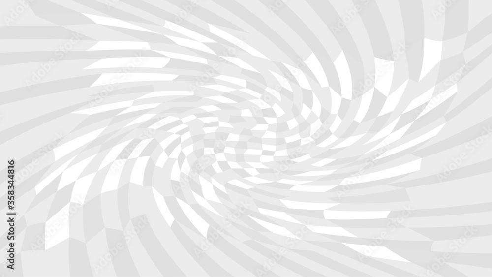 grey twirl wave pattern abstract for background, optical wave twirl gray color, hypnotic concept, dynamic motion curve of lines flowing white grey, lines wave shaped array of blended points illusion - obrazy, fototapety, plakaty 