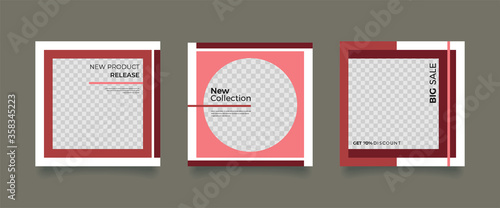 Unique Editable modern Social Media banner Template.Promotional web banner for social media. Elegant sale and discount promo. Fashion and lifestyle blog templates, web banners
