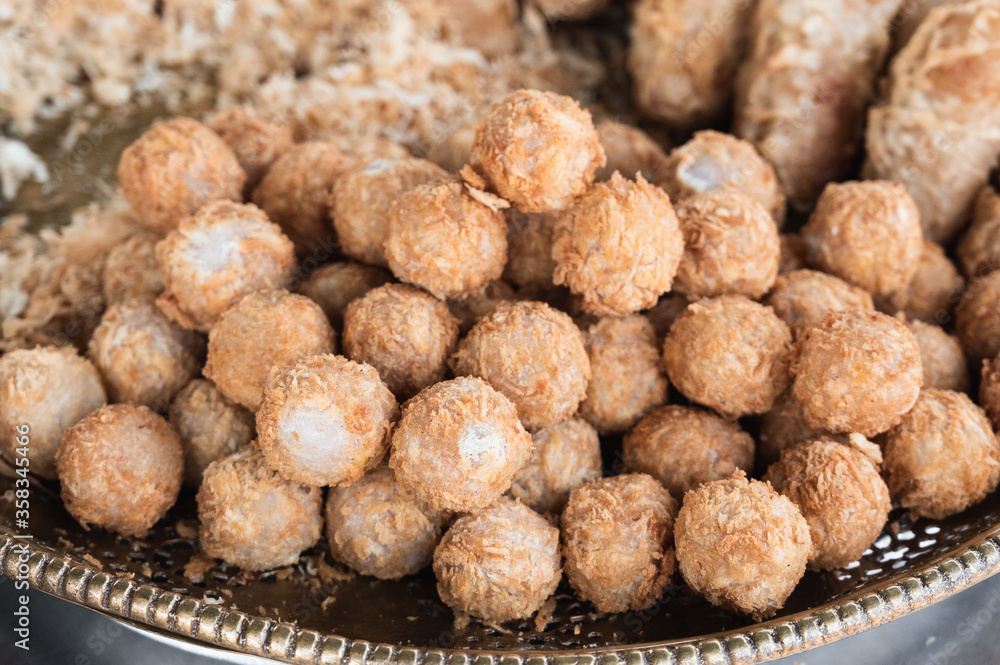 Deep fried taro ball Deep fried taro ball