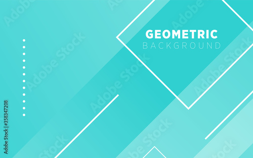 modern green gradient abstract geometric background banner design.