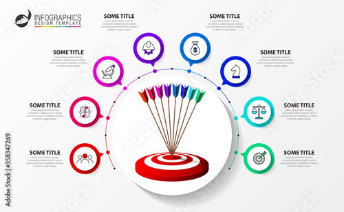 Infographic design template. Creative concept with 8 steps