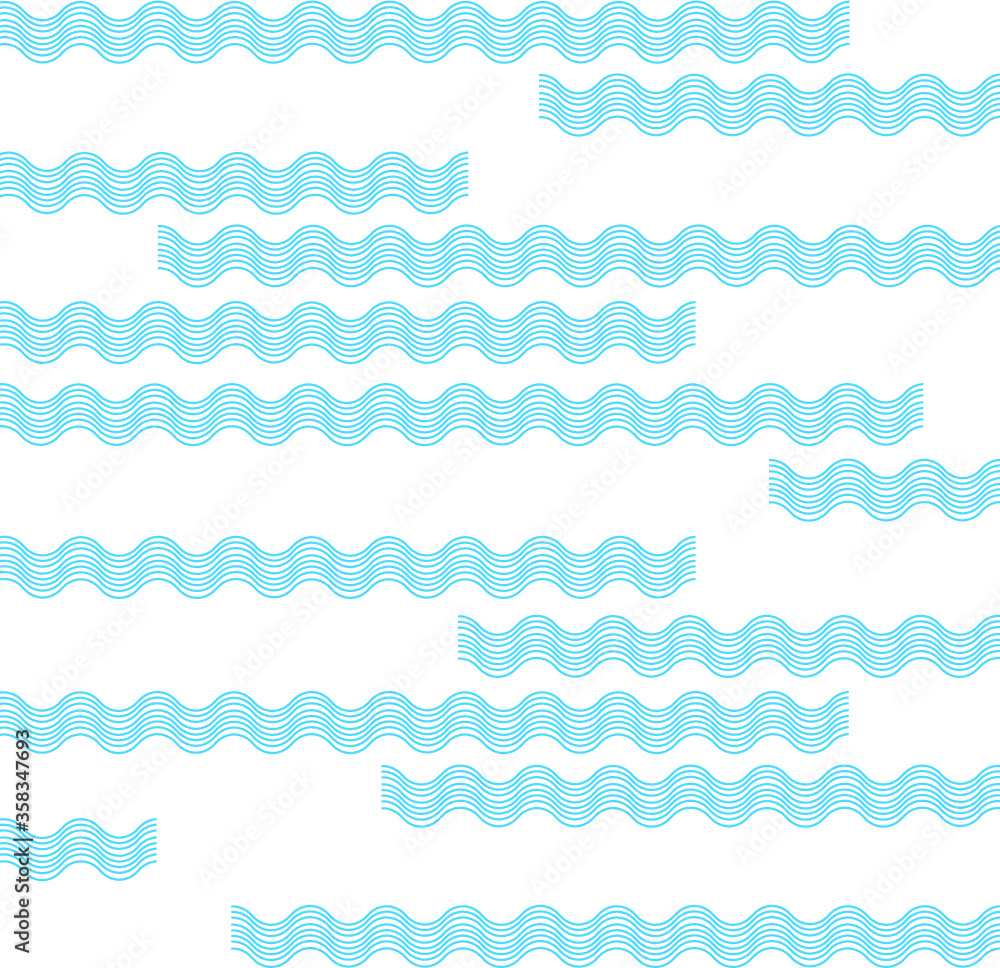 Wave line pattern vector design for wallpaper, textile, background