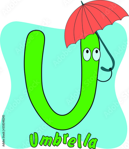 vector illustration of letters of the children's alphabet
