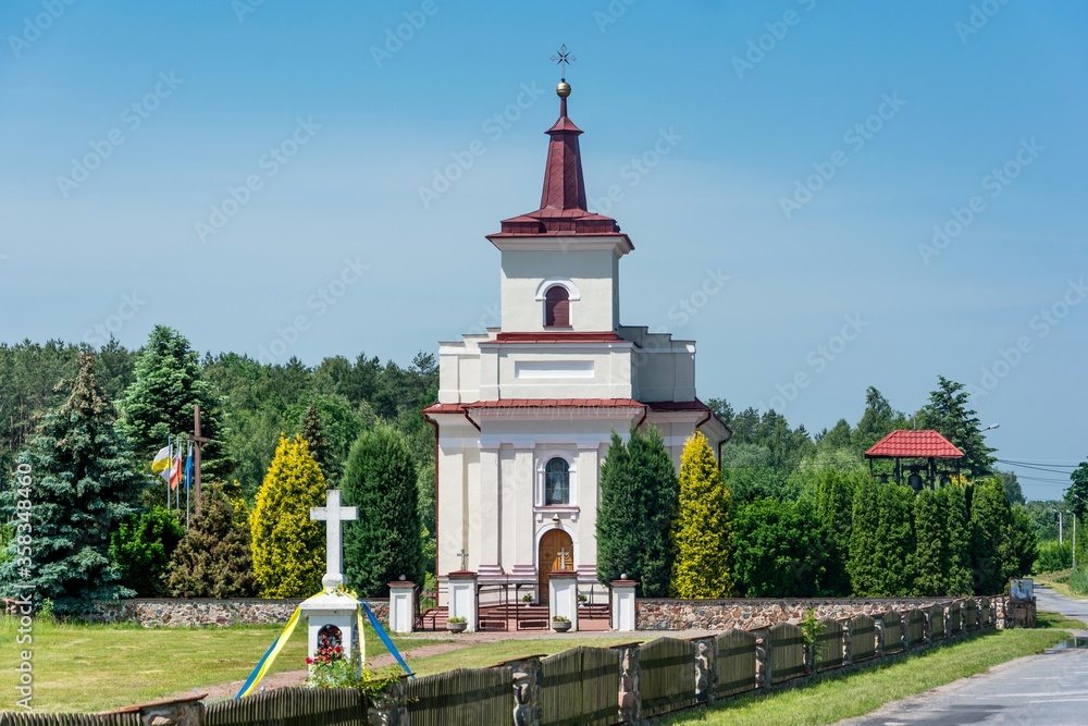 Wieś Goryń kościół parafialny