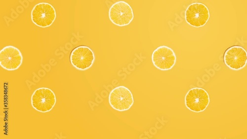 seamless pattern of orange slices