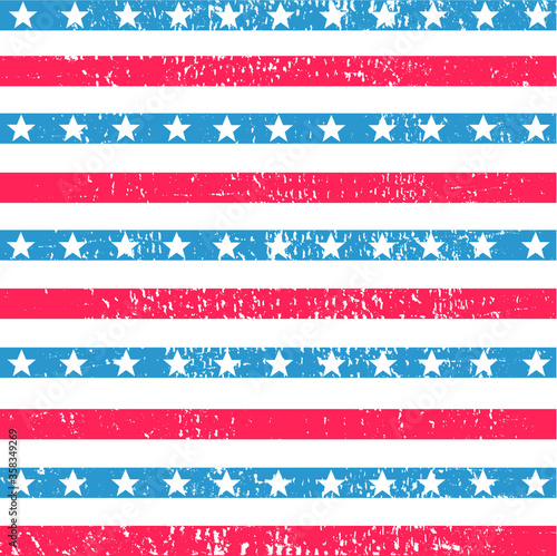American grunge backgroud vector pattern.