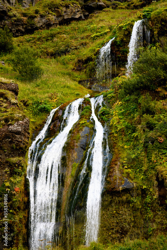 Seljalandsfoss, a waterfall in South Region of Iceland