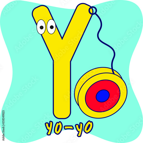 vector illustration of letters of the children's alphabet
