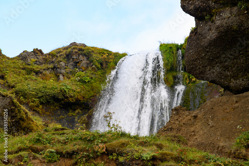 Seljalandsfoss  a waterfall in South Region of Iceland