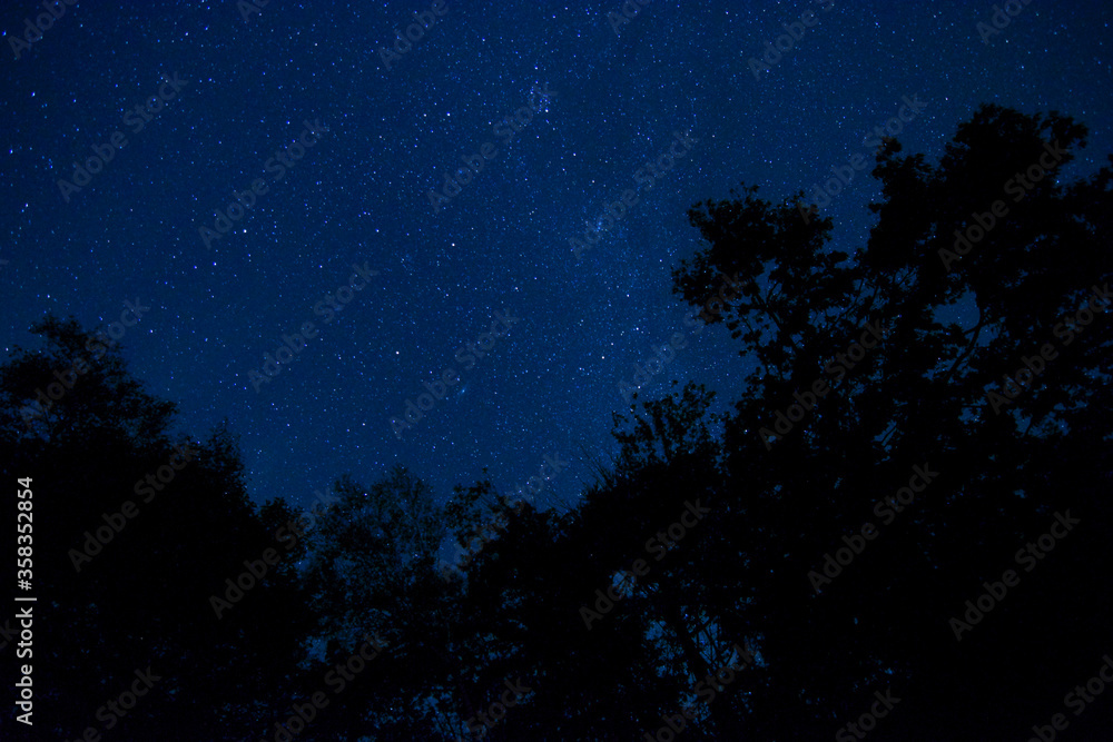 日本の長野にある日本一星空が見える場所 阿智村で撮影した満点の星空