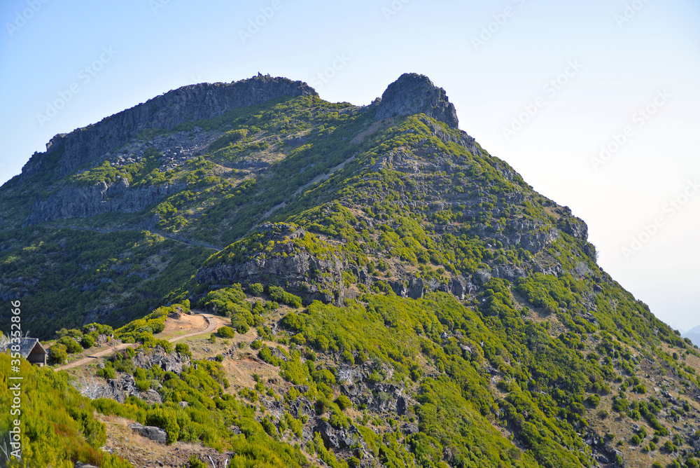 Naklejka premium mountain landscape with mountains