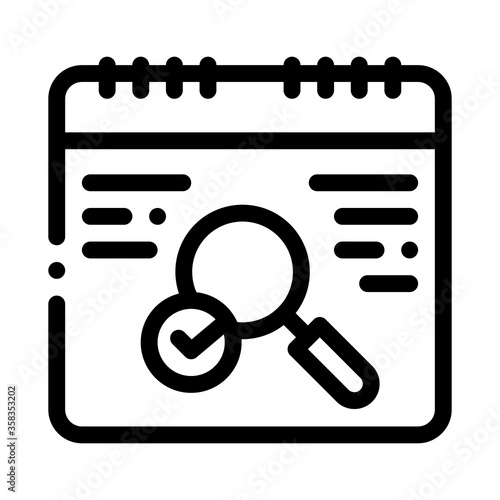 no error detection icon vector. no error detection sign. isolated contour symbol illustration