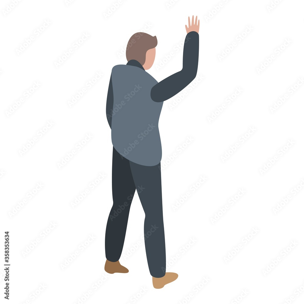 Privacy personal guard icon. Isometric of privacy personal guard vector icon for web design isolated on white background Privacy personal guard icon. Isometric of privacy personal guard vector icon for web design isolated on white background