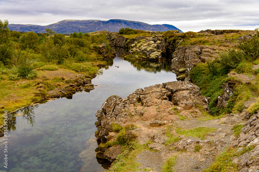 Thingvellir, a national park founded in 1930. World Heritage Site