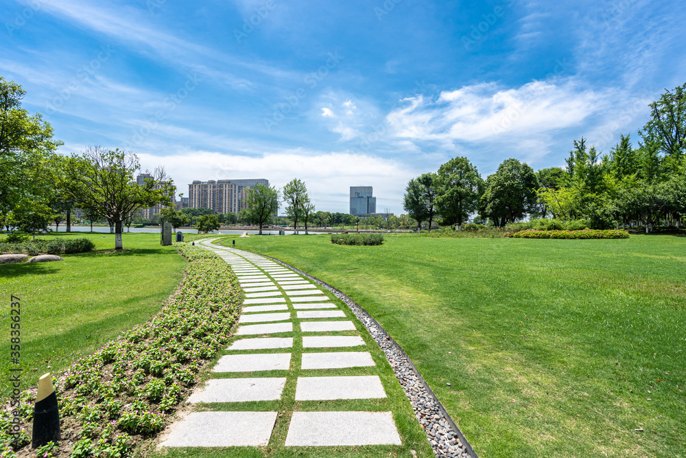 Fototapeta premium road in park