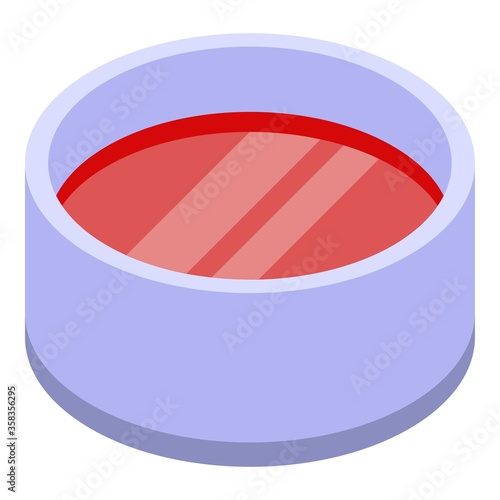 Grinded meat icon. Isometric of grinded meat vector icon for web design isolated on white background