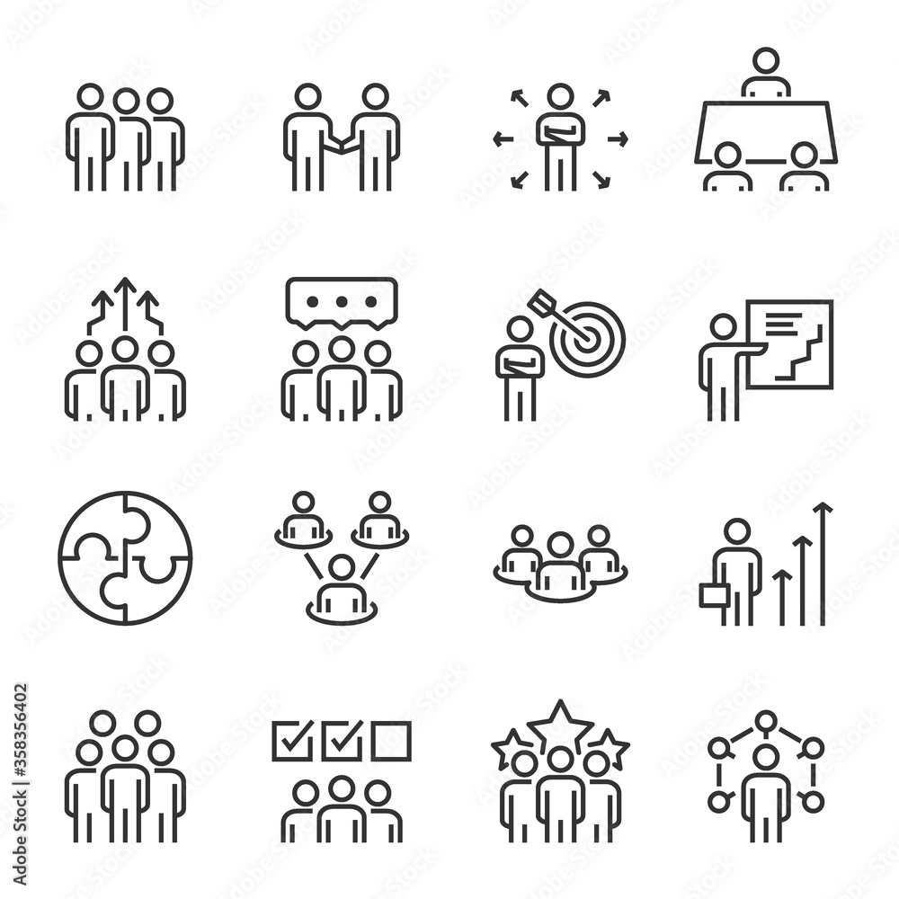 Business People Icons Vector Illustrations Business People Icons Vector Illustrations