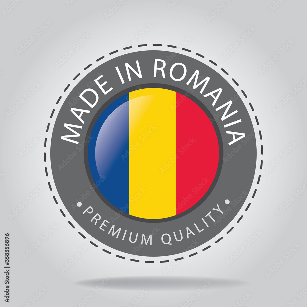 Made in ROMANIA Seal, ROMANIAN National Flag (Vector Art)
Made in ROMANIA Seal, ROMANIAN National Flag (Vector Art)