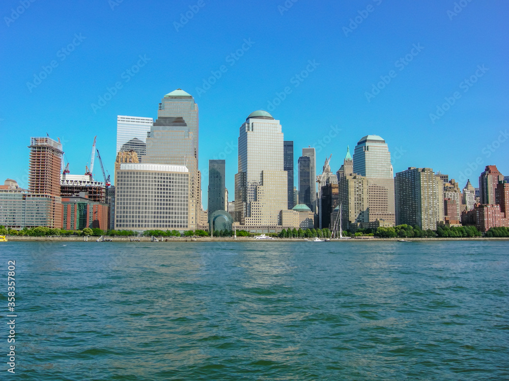 New York city panorama united states