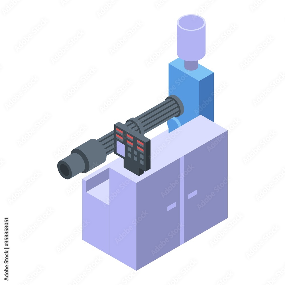 Recycle factory equipment icon. Isometric of recycle factory equipment vector icon for web design isolated on white background Recycle factory equipment icon. Isometric of recycle factory equipment vector icon for web design isolated on white background