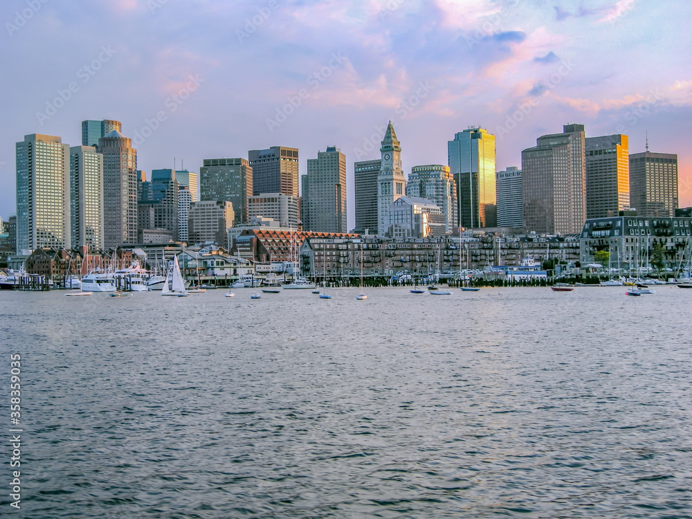 Obraz premium panorama of the city of boston united states
