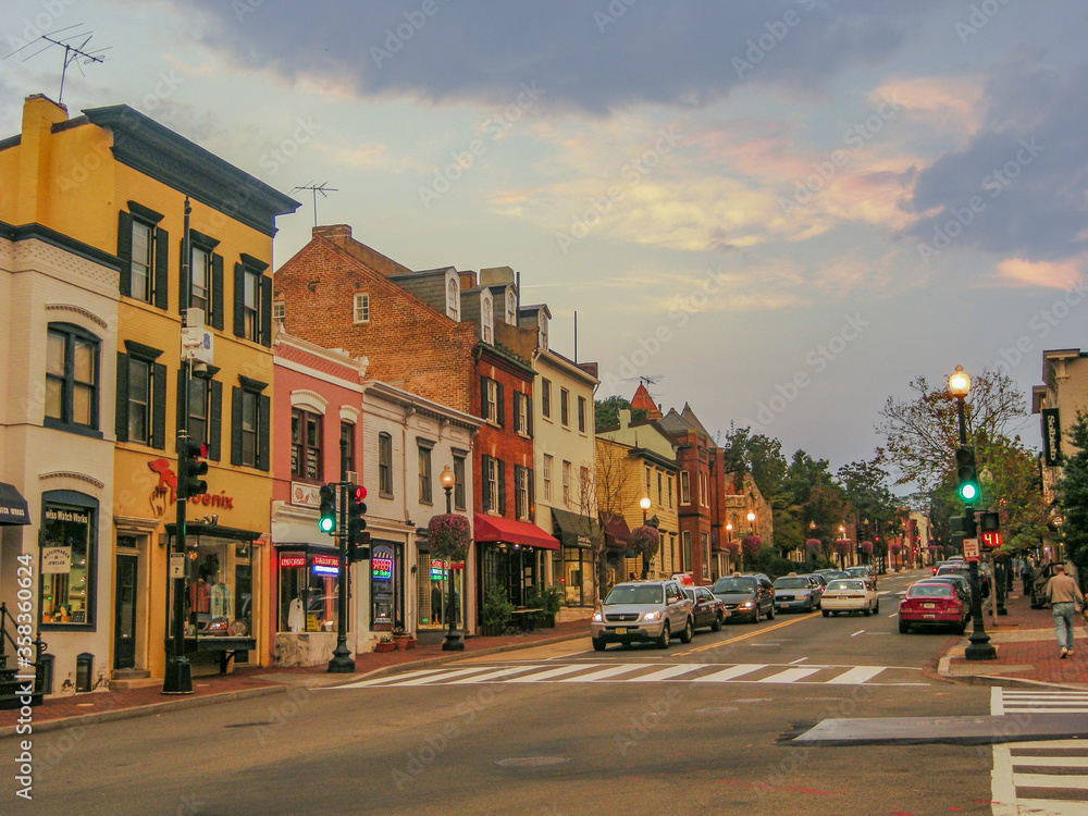 street in the old town of Washington