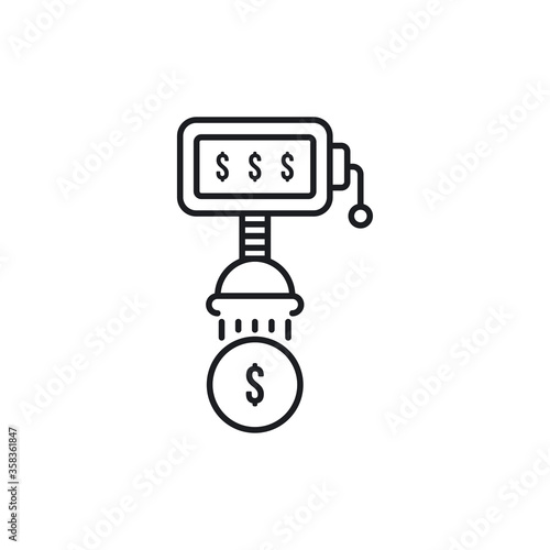 Making money icon.Vector Illustration