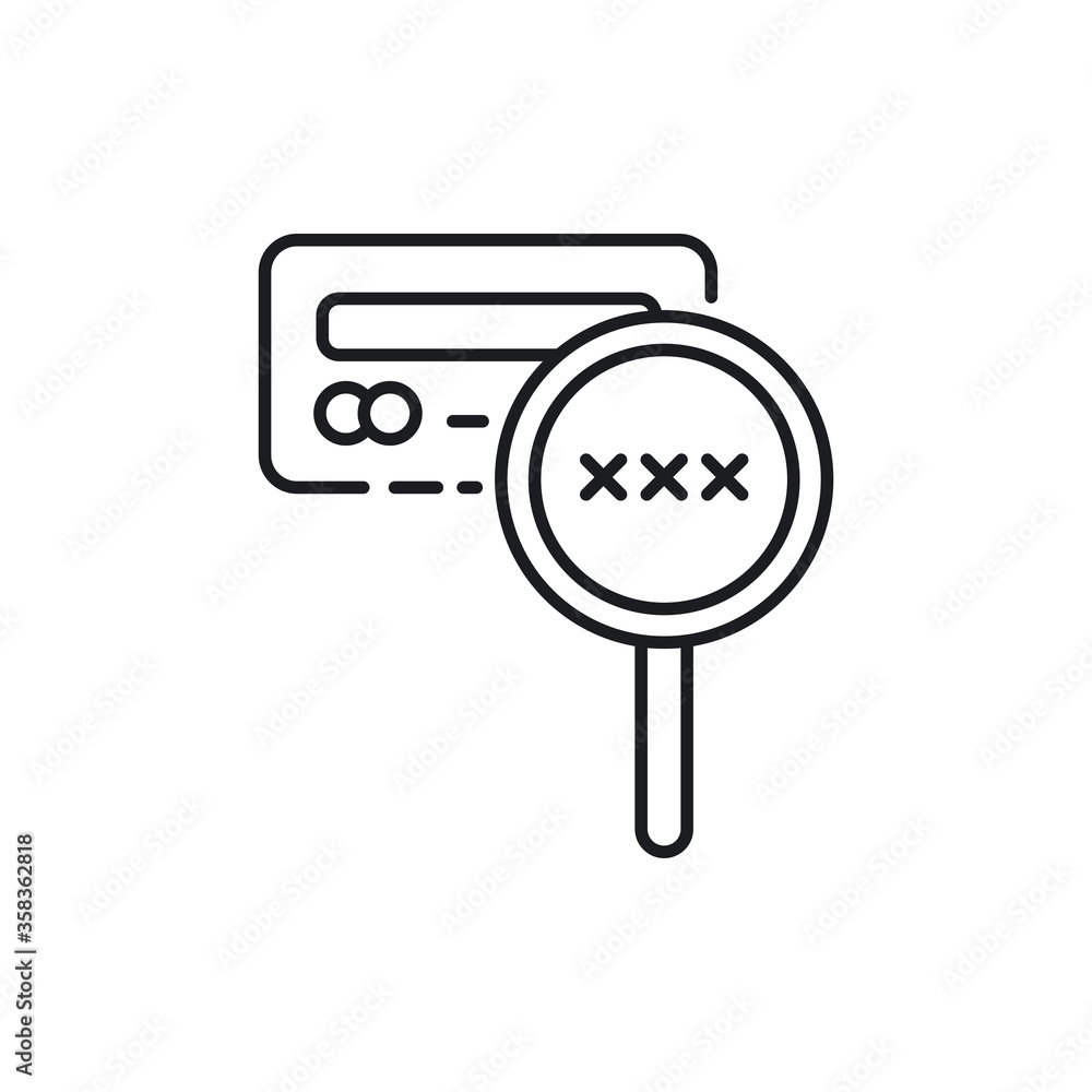 CVC code icon. Credit card symbol modern simple vector icon CVC code icon. Credit card symbol modern simple vector icon