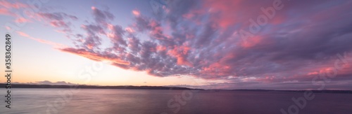 sunset over the puget sound photo