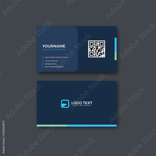 modern business card design templates. Stationery design. Vector illustration. 