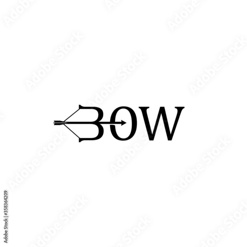 a simple Bow wordmark logo design