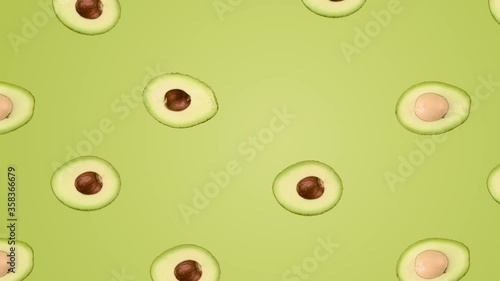 avocados slices flying pattern