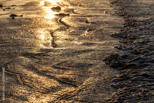 waves on the beach