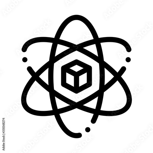 virtual reality icon vector. virtual reality sign. isolated contour symbol illustration