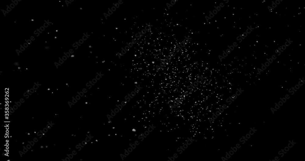 abstract Flying dust particles on a black background abstract Flying dust particles on a black background