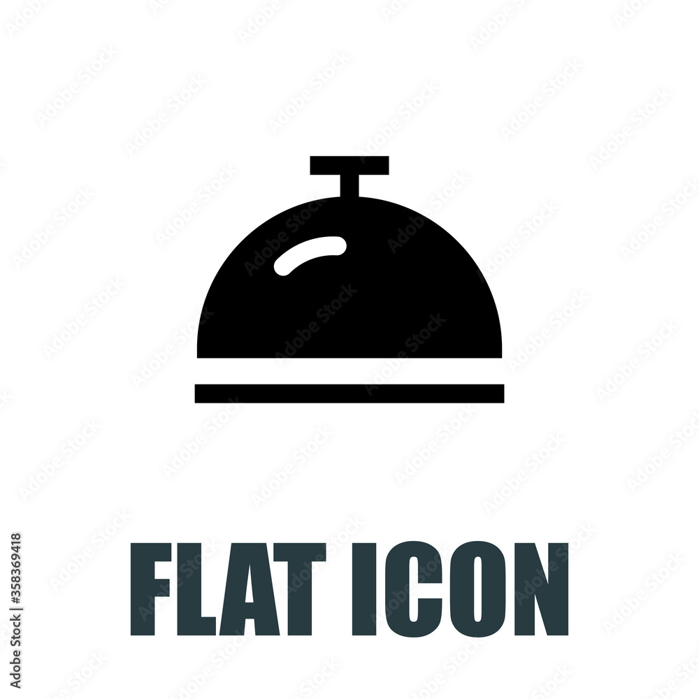 Obraz premium Dish icon. Flat illustration isolated vector sign