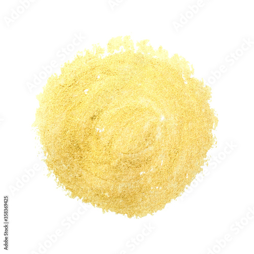 Gold hand drawn textured circle