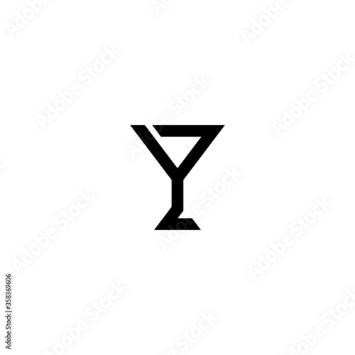 Cocktail Glass logo / icon design