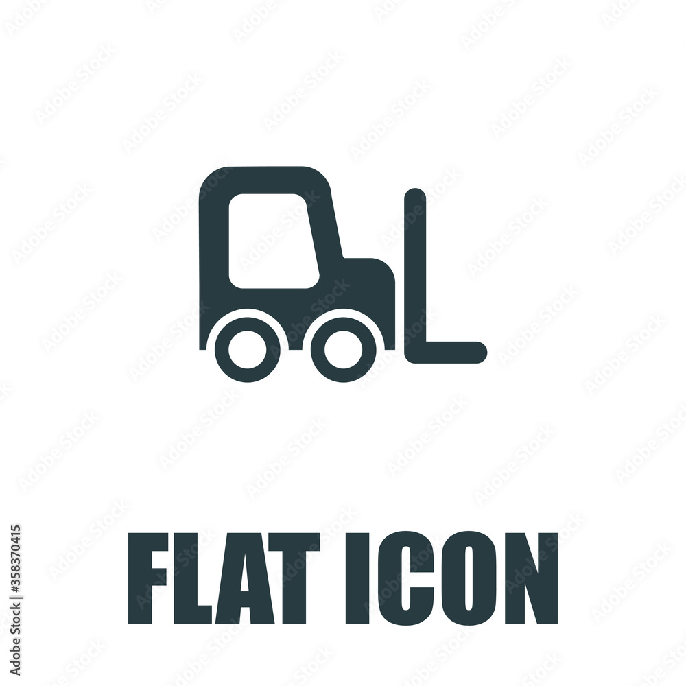 Forklift truck, vector illustration