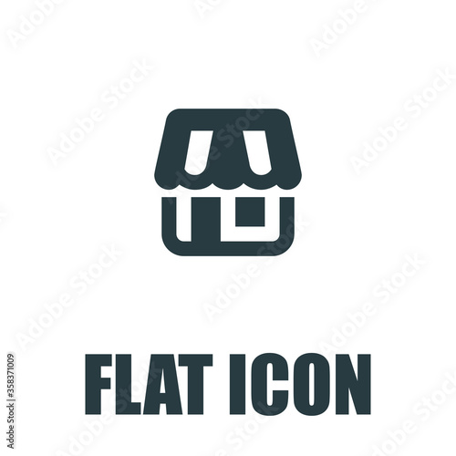 Shop building icon illustration isolated vector sign symbol