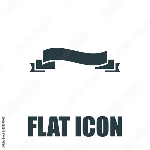 Vector ribbon banner icon